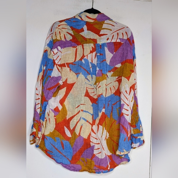 Vitamin A Playa Shirt Dress Tropical Print - Picture 7 of 9